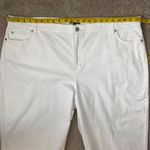 Eileen Fisher  Organic Cotton‎ Denim Wide Leg Jeans White 3X Photo 8