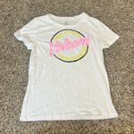 Volcom True To This Graphic T Shirt White Pink Yellow M Medium Photo 0
