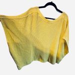 Lane Bryant Lane Brant Yellow Oversized Cotton Semi-Crop Drop-Shoulder Sweater Sz 14/20 Photo 5