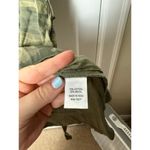 SO  Women's Army Green Camo Collared Mini Tie Belt Shirt Dress Size Small Photo 5