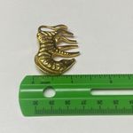 Zebra Zoo Wild Animal Jewelry Pin Brooch Gold Color Metal Vintage Photo 11