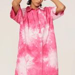 MSGM Denim Camica‎ Shirtdress Size 12 Pink Photo 0