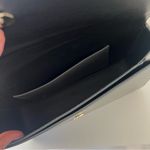 ANINE BING NWOT Elly Shoulder Bag in High-shine Dark Gray Photo 5