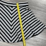 Loft black and white skirt elastic waist band with pockets size XXS Photo 5