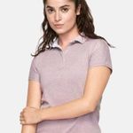 Outdoor Voices Players Short Sleeve Polo Shirt Size Small Mauve Photo 0