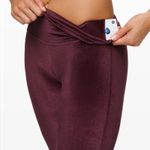 Lululemon NWOT Wunder Lounge High-Rise Tight 28" *Velvet in Garnet **limited edition** Photo 2