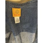 Ruby Rd Blazer Womens 8 Zipper Front Blue 3/4 Sleeve Embellished Denim Fabric Photo 5