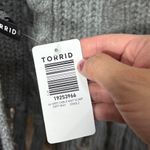 Torrid  Women's Grey Cable Knit Scarf with Tassels One Size NWT Photo 2