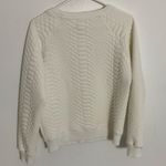 Mother Jeans Cream cotton textured sweater size xs Photo 6