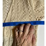 Karasoy Medium Cardigan Cream Cotton Blend Crochet Open Front Boho Festival Photo 7