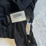 GRATITUDE BLACK OFF THE SHOULDER RUCHED MIDI DRESS Size 4 Photo 3