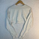 Joah Brown  cream white crop tee long sleeve  Photo 1