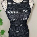 Windsor  Black Lace Crochet Swim Coverup Dress New Photo 3