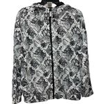 PINK - Victoria's Secret  Windbreaker Jacket Snakeskin Print Women's XS Oversized Photo 1