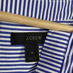 J.Crew Womens Blue Striped Top V Neck Bell Sleeve Size 4 Office Career Casual Photo 4