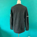 Adidas  Athletics Team Icon Top Long Sleeve Black Melange & White Size L Photo 3