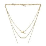 8 Other Reasons Maritime Necklace in Gold New Womens 2 Chains Photo 0