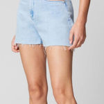 BLANK NYC  Women's Cut Out Pockets High Waist Raw Hem Denim Shorts Size 30‎ Photo 0