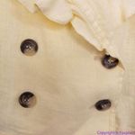 Free People NEW 100% Linen Crossover Back Bennie Crop Blazer, S Photo 13