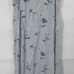 Valerie Stevens VTG  100% Linen Midi Dress Women Petite S Blue Tropical Beach Photo 0