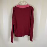 Ramy Brook Nina Cardigan Sweater Size Medium Red Cashmere Blend Photo 2