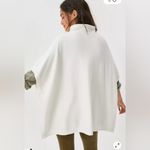 Anthropologie  Angela Quarter-Zip Poncho Pullover, Sz L Photo 1