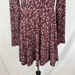 Aeropostale  Dress Floral Womens Size XL Crisscross Back Long Sleeve‎ Midi Dress Photo 2