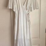 ASTR “” white eyelet wrap dress Photo 0