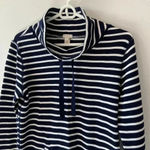 J.Crew  Factory‎ Striped Funnelneck Sweatshirt Xs Photo 4