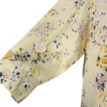 Karen Scott  1X-Large Top Floral Swiss Dots Button-Up 3/4 Sleeves Lightweight Photo 2