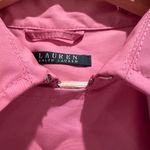Ralph Lauren Lauren Pink Belted Trench Coat Jacket Sz XL Photo 5