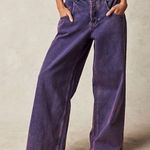 We The Free  Purple Wash Electric Feels Dropped Wide Leg Jeans 30 Photo 0