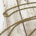 Ruby Vintage Garnet/ Bezel Chain 27.5” Long Necklace Photo 8