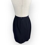 American Vintage VTG 90's Petite Sophisticate Black and White Trimmed 2PC Jacket Skirt Set Size 4 Photo 7