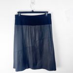 DKNY PURE 100% Lamb Skin Leather Black Buttery Soft Skirt, Size Medium Photo 1