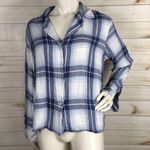Rails  Pacific Sky White Plaid Pajama Top Photo 1