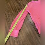 Halogen  Pleated flowy long sleeve BLOUSE coral pink high neck top M Photo 14