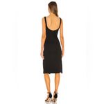 NBD NWT Thom Midi Dress Square neck Bodycon Cocktail Black Revolve sz Small Photo 2