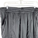 Aerie  Charcoal Grey Satin Cargo Pants Joggers In L Photo 2