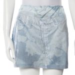 Elliss HANDY JEAN PRINT DENIM MINI SKIRT Blue Size M Photo 8