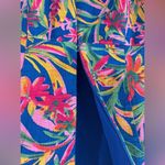 J.Crew  Dress Floral Size 6 Cotton Tropical Fit & Flare Vacation Travel Casual Photo 7