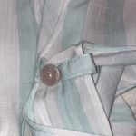 Umgee  small women’s mint white striped open front tie closure drape cardigan Photo 5