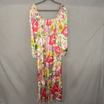 143 Story  By LineUp Floral Maxi Dress Smocked Bodice Spring Easter Medium Modest Photo 1
