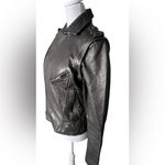 Zadig & Voltaire Black Leather convertible Biker Jacket Photo 5