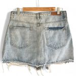 LIRA COBRA Ripped Denim Skirt Blue Size M Photo 10
