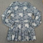 Wonderly Julianna Tunic Long Sleeve Button Down Women's X-Large Blue New Photo 8