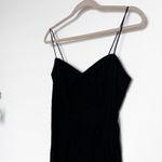 VTG 90s De Laru Womens Velvet Dress Size S Black Maxi Romantic Goth Glam‎ Photo 5