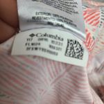 Columbia PFG Tropical Print Shorts Women's Size Small Orange and White Photo 3