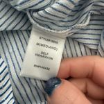 Staccato  Blue White Striped Twist Front Tank Top Sz M Rayon Photo 3