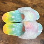 Top Moda  Size 11 Fuzzy Top Open Toe Slides Photo 1